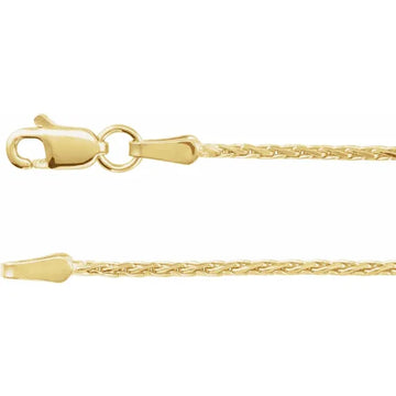 Diamond-Cut Wheat Chain 1.5mm