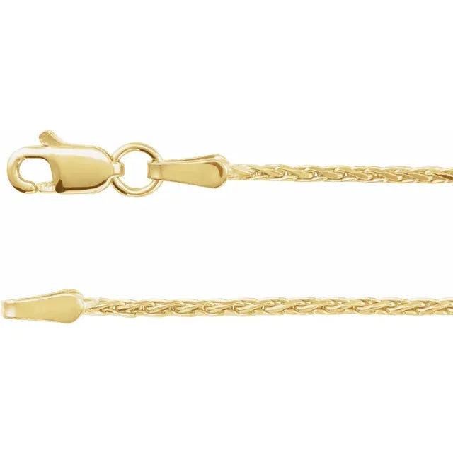 Diamond-Cut Wheat Chain 1.5mm