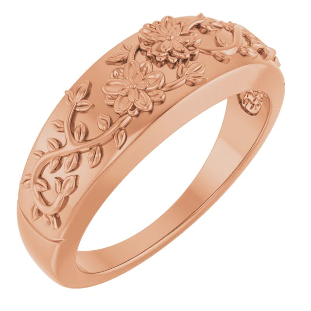 14K Floral Ring