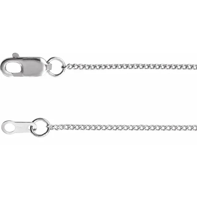 Diamond Cut Curb Chain 1.0mm