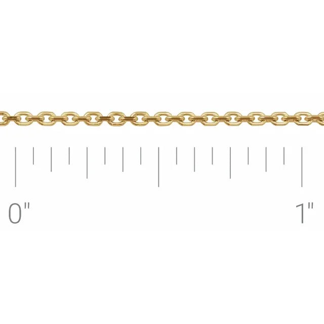 Diamond Cut Cable Chain 1.4mm