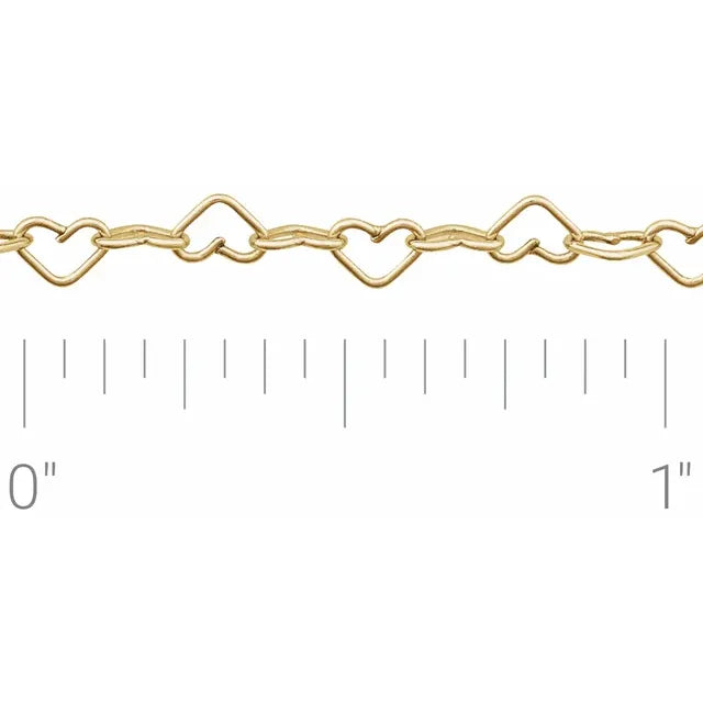Heart Link Chain 3.2mm