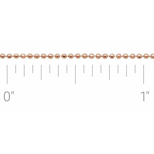 Petite Diamond Cut Bead Chain 1.0mm