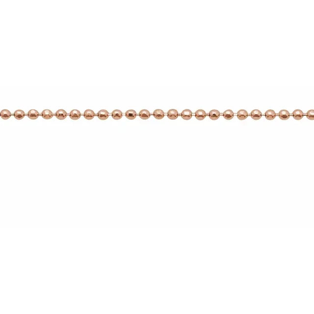 Petite Diamond Cut Bead Chain 1.0mm