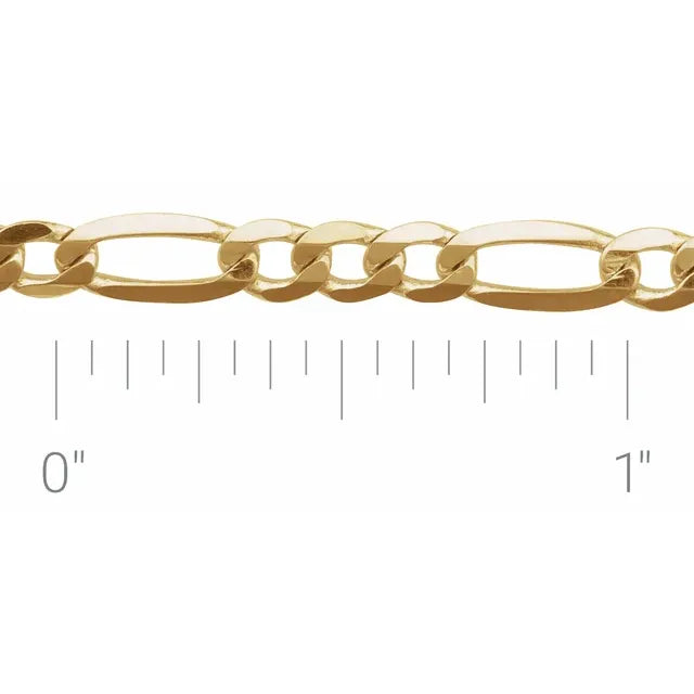 Diamond Cut  Figaro Chain 4.0mm