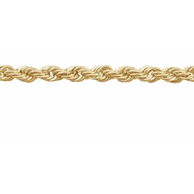 Diamond Cut Rope Chain 2.5mm