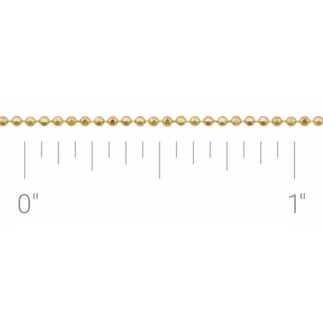 Petite Diamond Cut Bead Chain 1.0mm