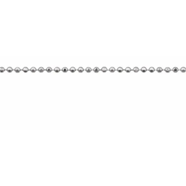 Petite Diamond Cut Bead Chain 1.0mm