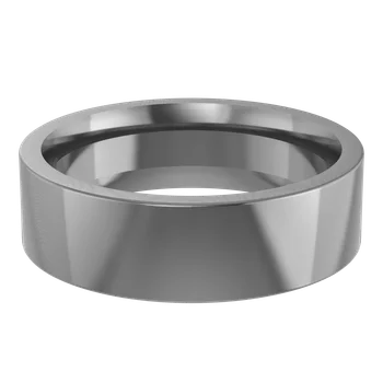 Modern Alternate Metal Squared Edge Band Ring