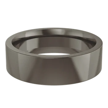 Modern Alternate Metal Squared Edge Band Ring