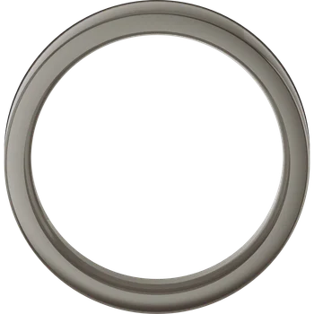 Modern Alternate Metal Squared Edge Band Ring