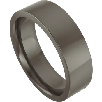 Modern Alternate Metal Squared Edge Band Ring