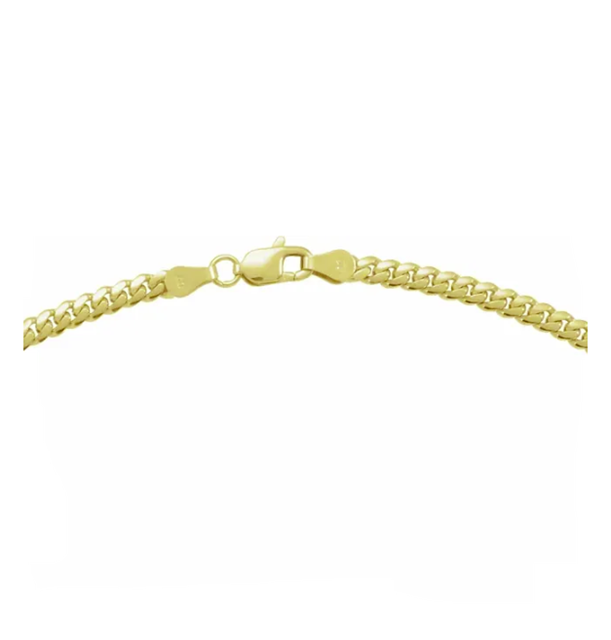 Diamond Cut Miami Cuban Link Curb Chain 3.3mm