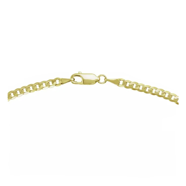 Diamond Cut Curb Chain Bracelet