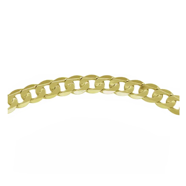 Diamond Cut Curb Chain Bracelet