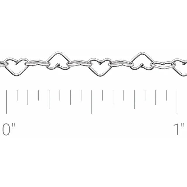Heart Link Chain 3.2mm