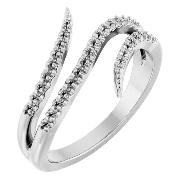 14K Accented Bypass Ring