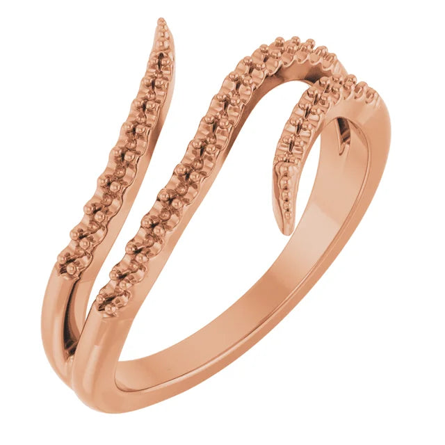 14K Accented Bypass Ring