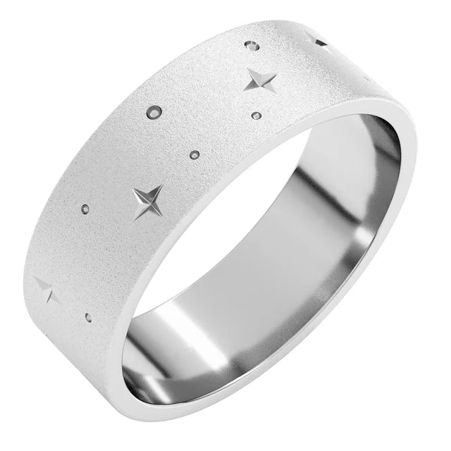 Stardusted Celestial Stars Band Ring