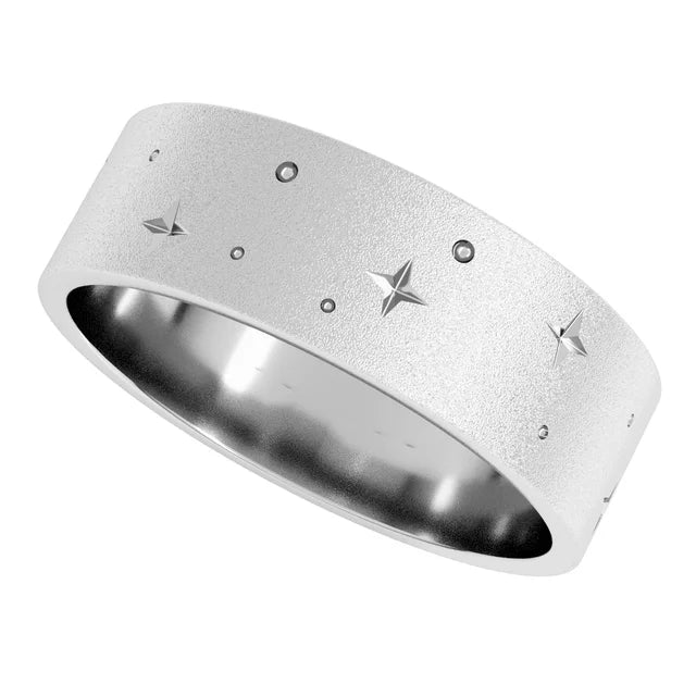 Stardusted Celestial Stars Band Ring