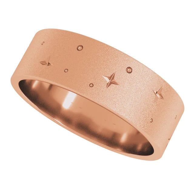 Stardusted Celestial Stars Band Ring