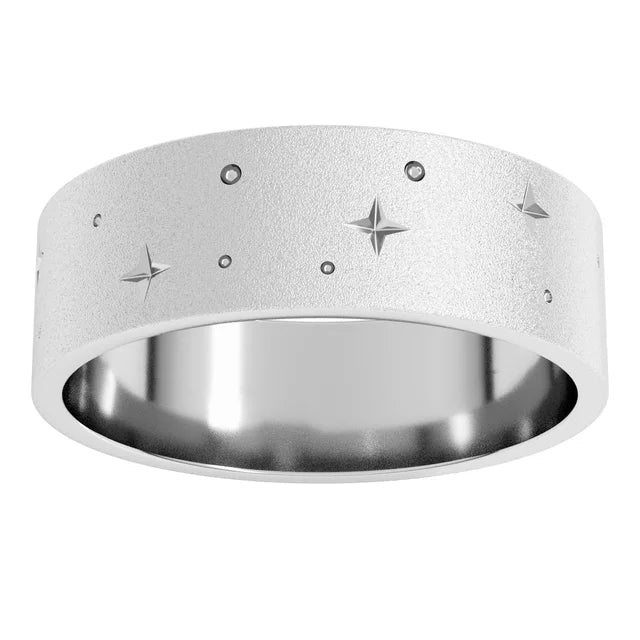 Stardusted Celestial Stars Band Ring
