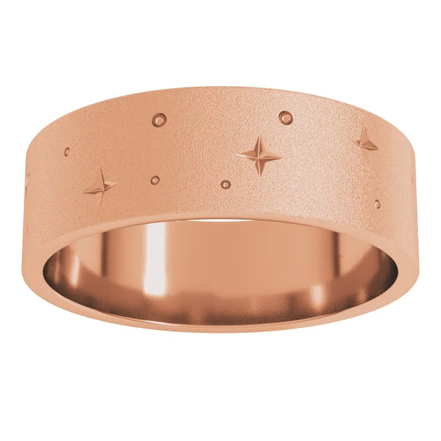 Stardusted Celestial Stars Band Ring