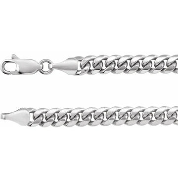 Diamond Cut Cuban Curb Chain Bracelet
