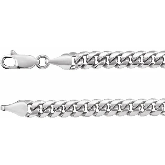 Diamond Cut Cuban Curb Chain Bracelet