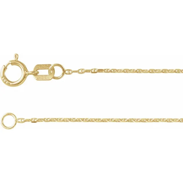 Diamond Cut Mariner Chain 1.0mm