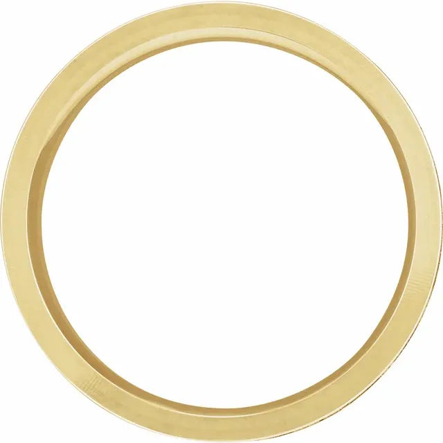 14K 6 mm Scenic Flat Band Size 10