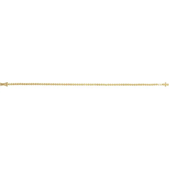 14K Geometric Line 7" Bracelet