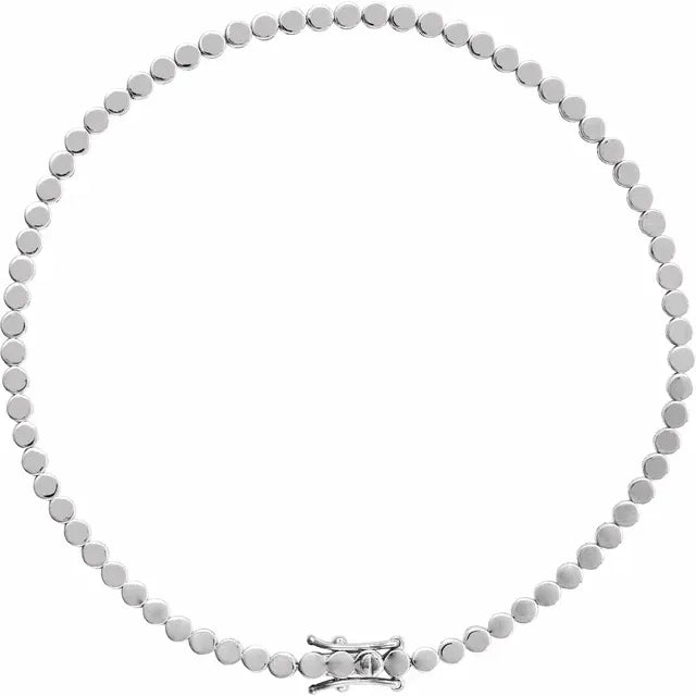 14K Geometric Line 7" Bracelet