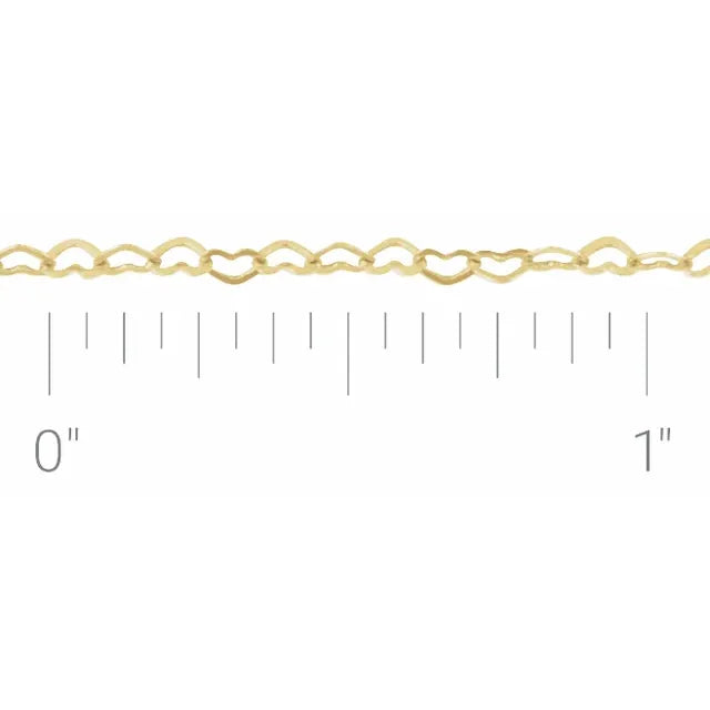 Petite Heart Link Chain Bracelet