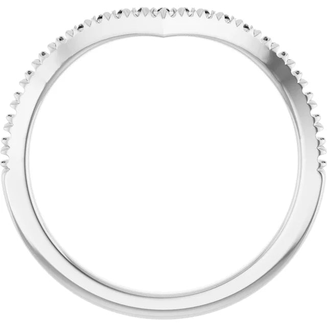 14K 1.3 mm Round Contour Band Mounting