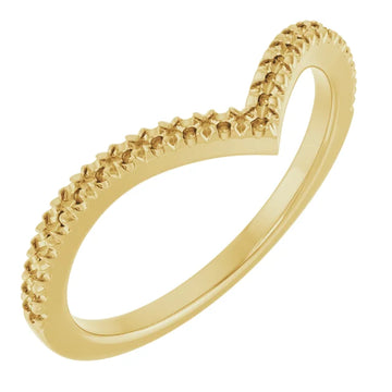 14K 1.3 mm Round Contour Band Mounting