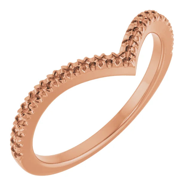 14K 1.3 mm Round Contour Band Mounting