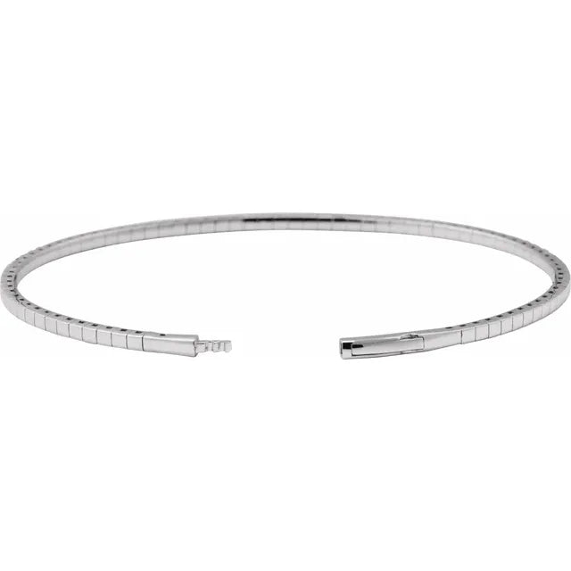 Diamond Flexible Bangle Bracelet 1CTW
