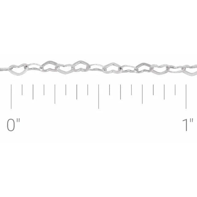 Petite Heart Link Chain 1.9mm
