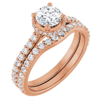 14K 5.5 mm Round Engagement Ring Mounting