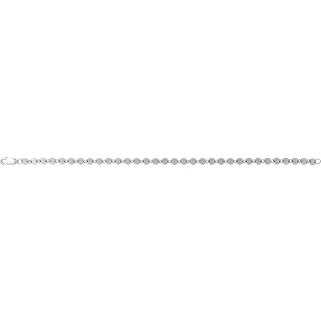 Geometric Circle Disk Link Bracelet