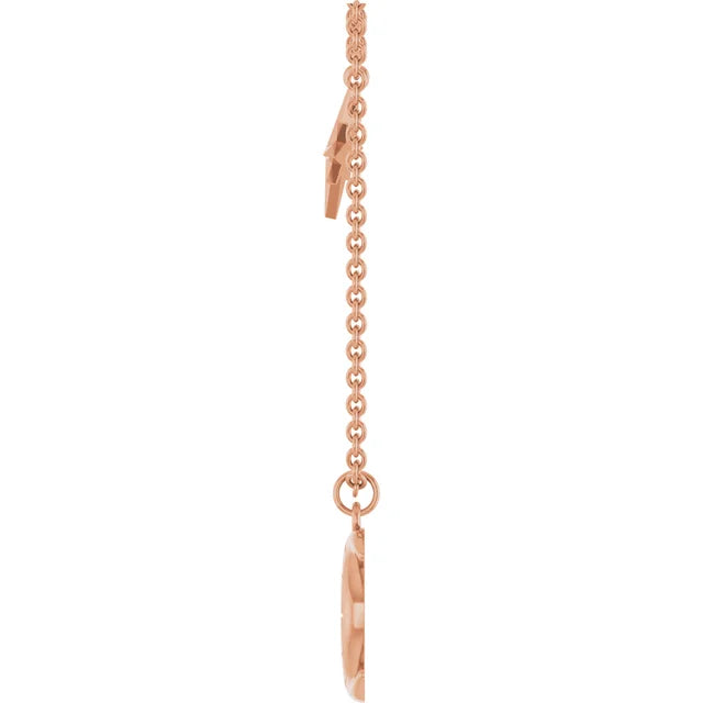 Crescent Moon and Stars Station Pendant Necklace 18 Inches