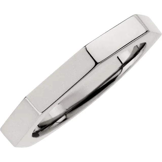 14K 3.75 mm Geometric Band Size 7