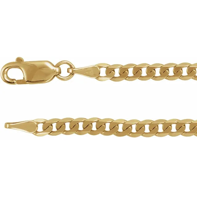Diamond Cut Curb Chain Bracelet