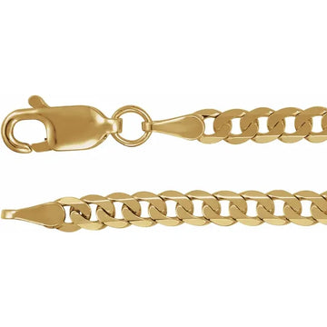 Diamond Cut Curb Chain Bracelet