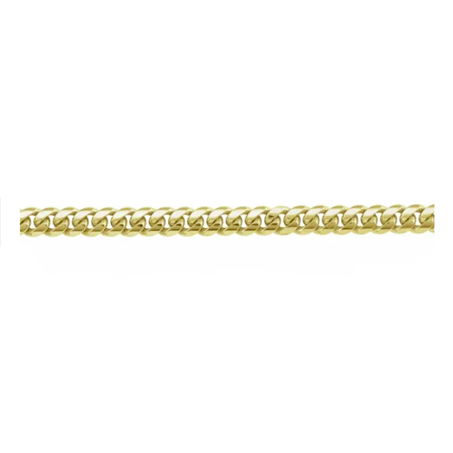 Diamond Cut Cuban Curb Chain Bracelet