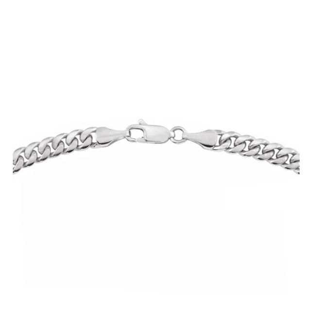 Diamond Cut Cuban Curb Chain Bracelet