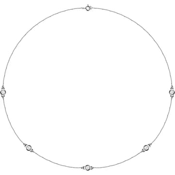 14K 2.4 mm Round 5-Station 18" Necklace Mounting