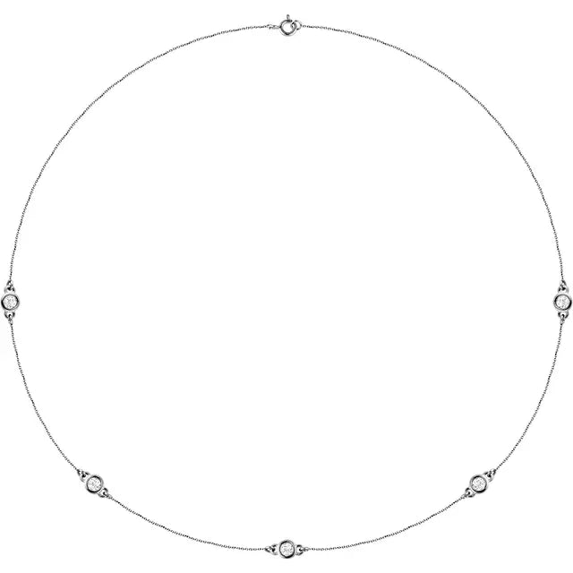 14K 2.4 mm Round 5-Station 18" Necklace Mounting