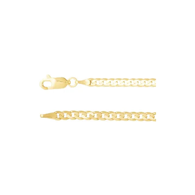 Diamond Cut Curb Chain 3.0mm